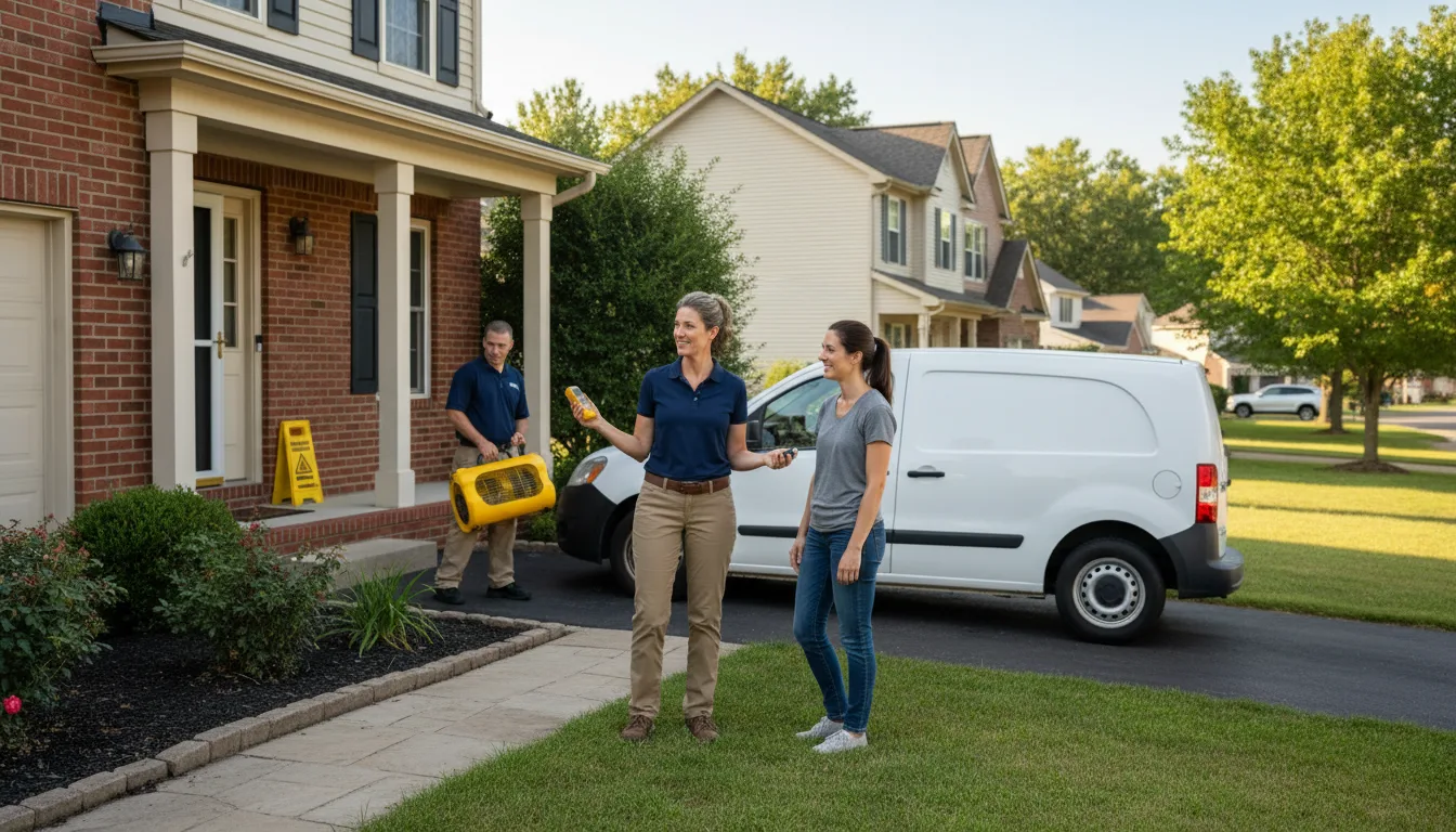 Residential water damage restoration in Hurley, VA